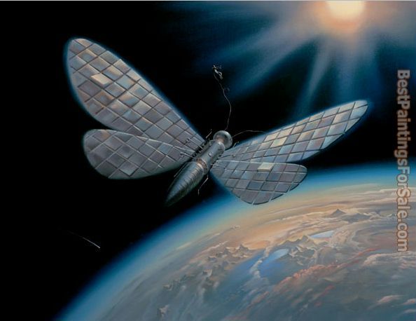 Vladimir Kush winged satellite